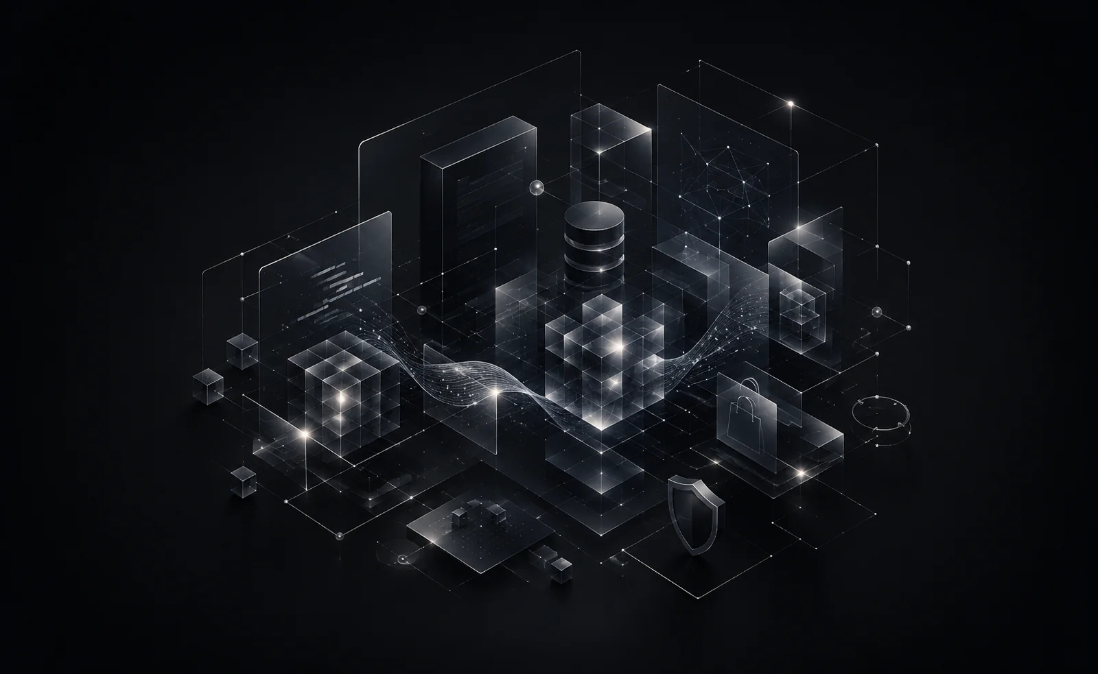 Isometric servers, data and checkout systems connected into one platform