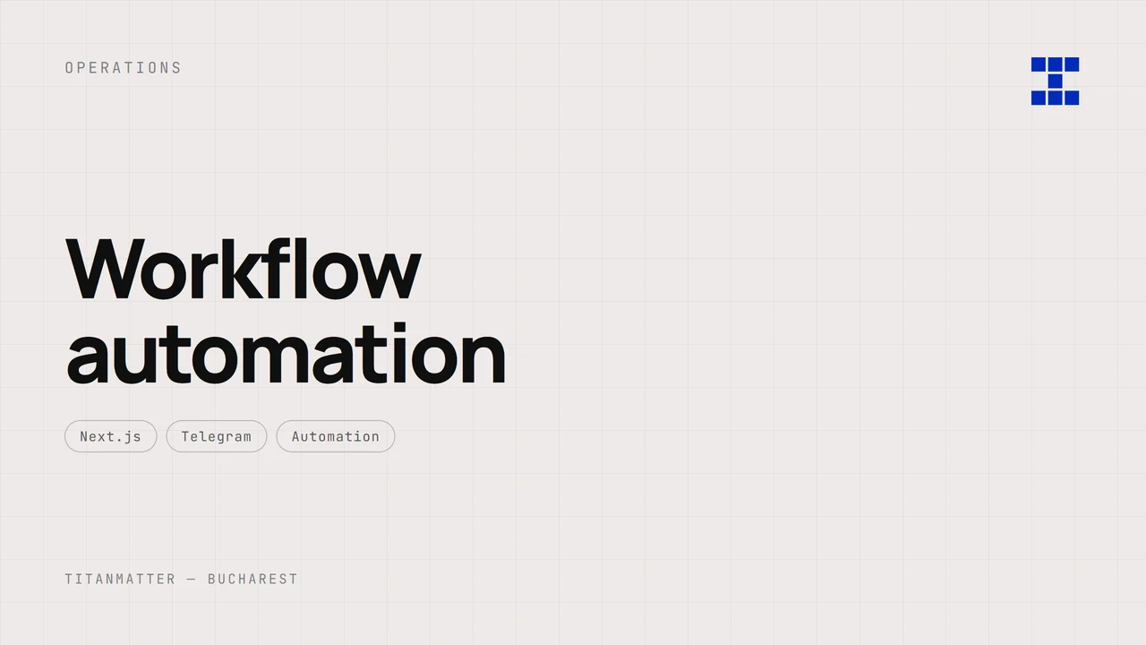 Workflow automation — TITANMATTER case study