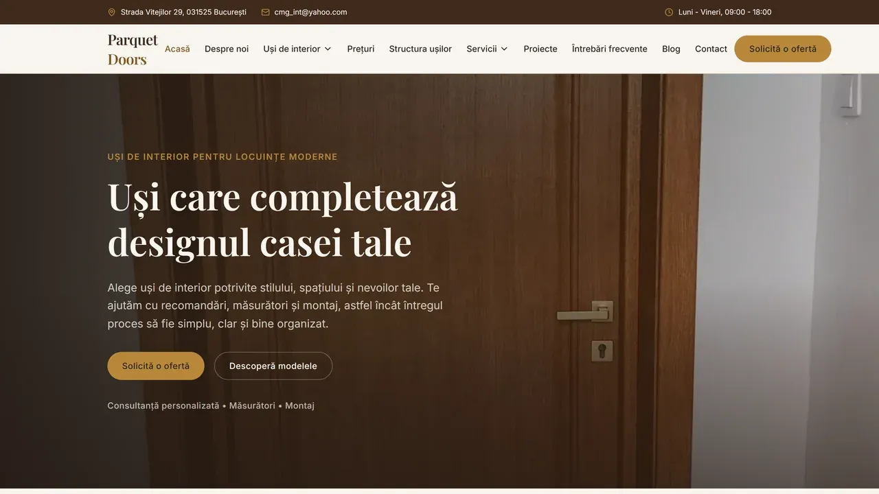 Preview of the Parquet Doors case study